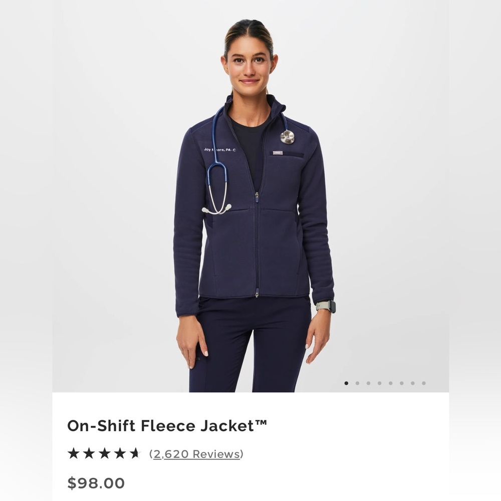 Figs On-shift fleece jacket